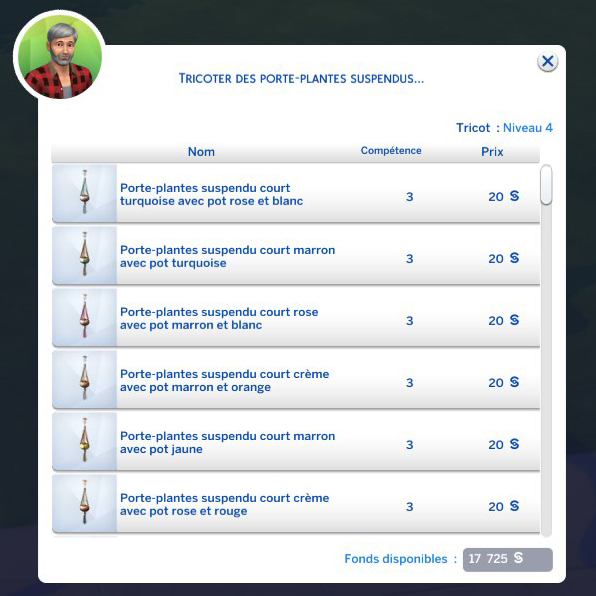 Liste des vêtements et objets que l'on peut tricoter