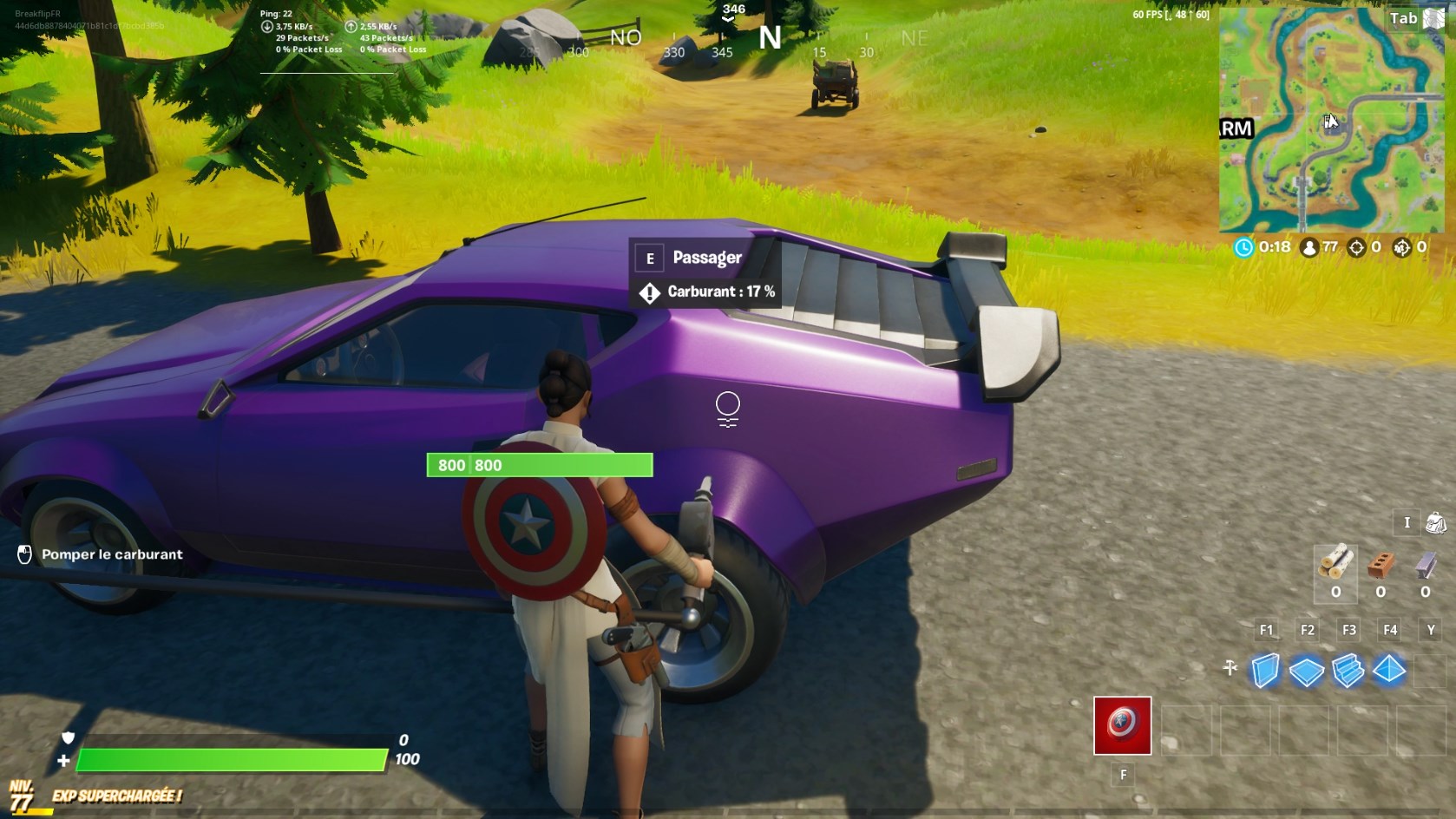 Comment mettre de l'essence avec une pompe dans Fortnite ?