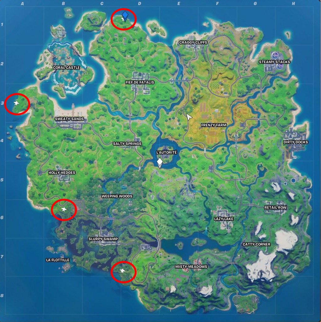 Défi : Eliminer des robots Stark aux sites d'atterrissage