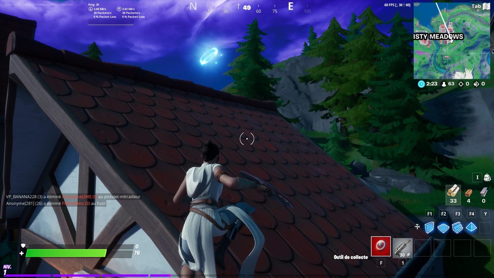 Défi : Collecter les anneaux de Misty Meadows