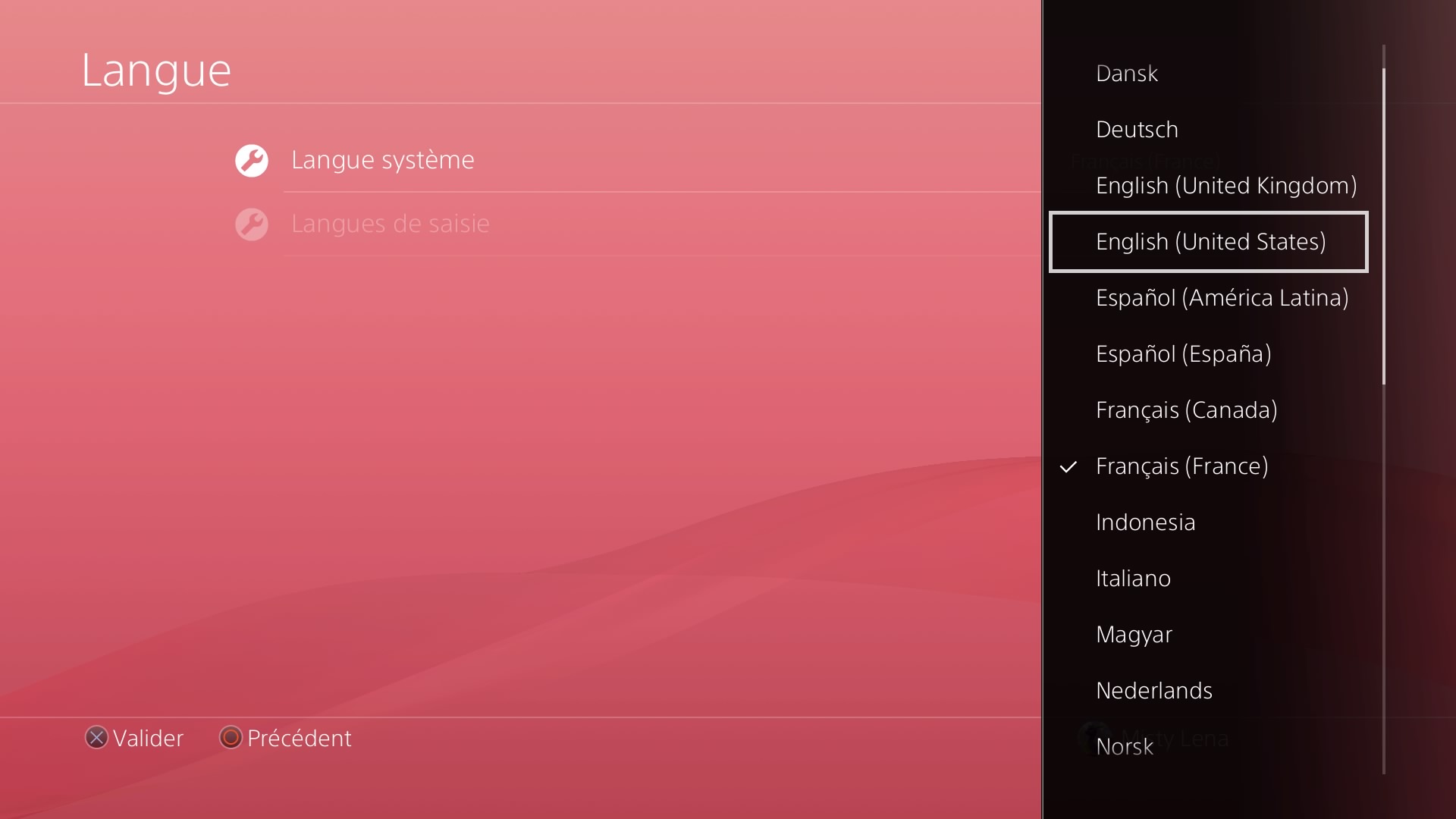 Corriger le bug erreur 34878-0 en passant sa PS4 en anglais pour lancer Fortnite