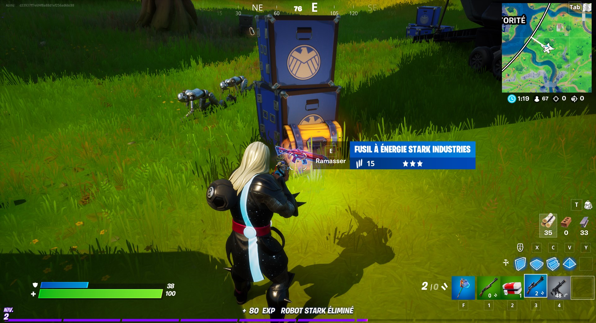 Défi : Infliger des dégâts avec un Fusil à énergie Stark Industries