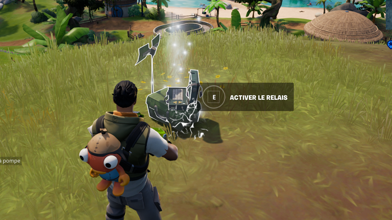 Établir un relais direct avec le Paradigme près du Sanctuaire dans Fortnite, défi saison 2 chapitre 3