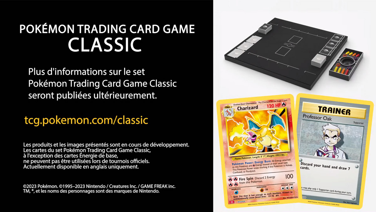 TGC Pokemon Classic, date de sortie, cartes, plateau, toutes les infos
