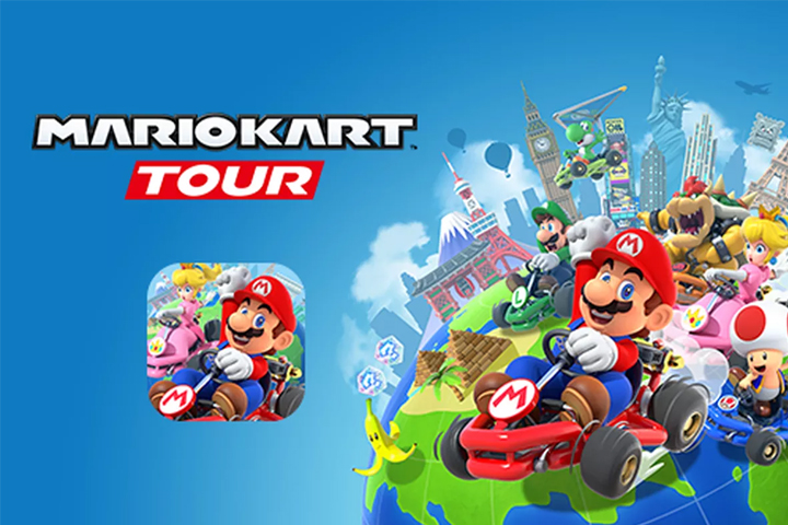 Les circuits SNES dans Mario Kart Tour