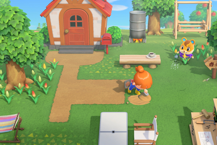 Animal Crossing New Horizons : Tente et maison, agrandissement et prêt