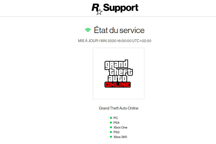 Surveillez l'état des serveurs de GTA 5