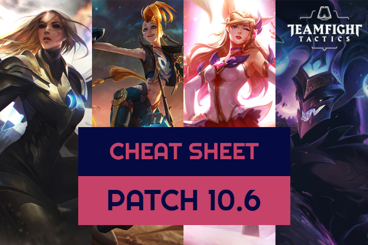 Le cheat sheet des meilleures compos de TFT en 10.6