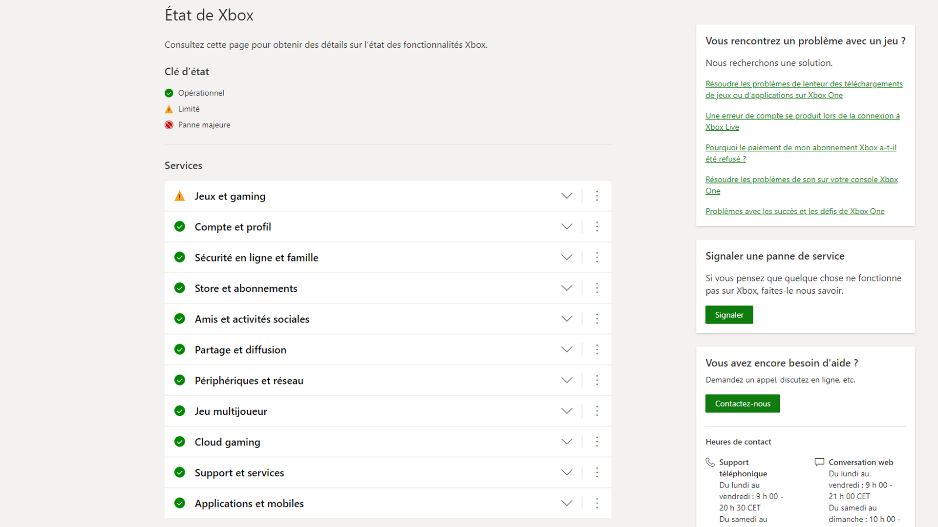 Comment connaître l'état des serveurs ?