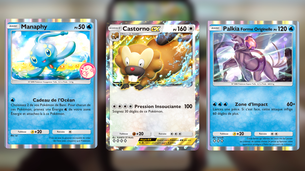 Deck Castorno EX avec Palkia sur Pokémon TCG Pocket
