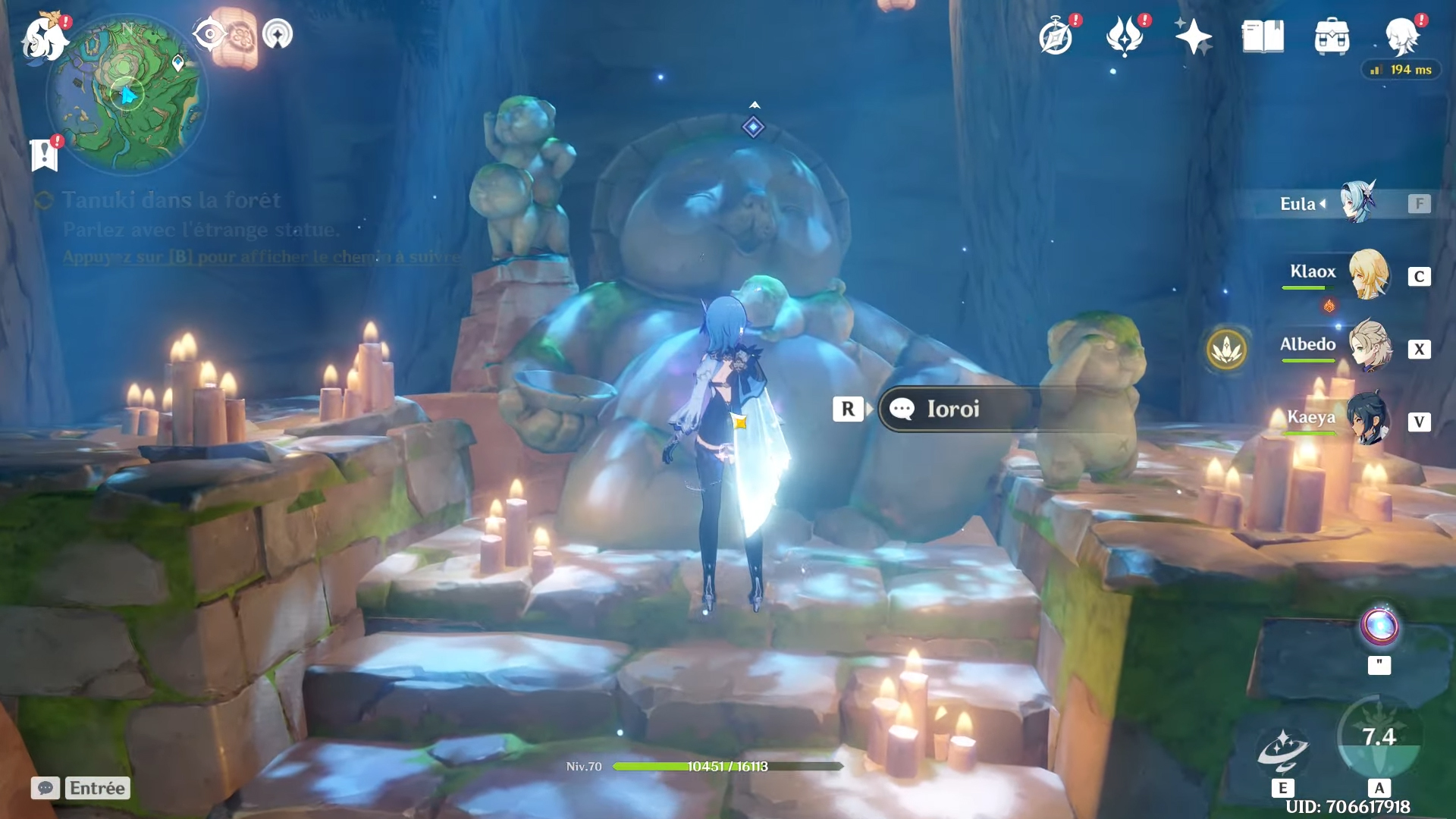 Comment accomplir la quête « Tanuki dans la forêt » ?