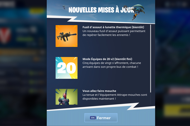 Fortnite : Fusil d'assaut à lunette thermique, nouvelle arme