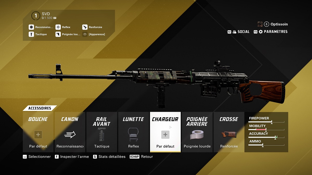 XDefiant : Les meilleur accessoires et build pour le SVD !