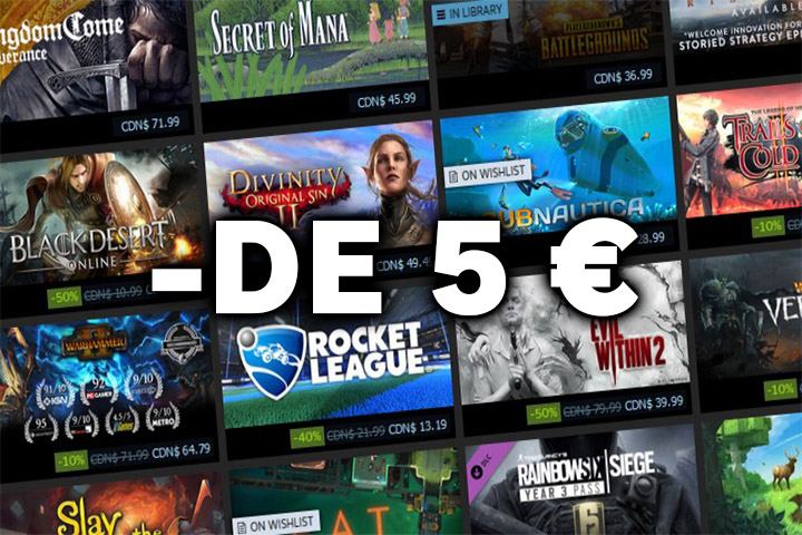 Steam Soldes d'Hiver : Les meilleurs jeux à moins de 5 euros