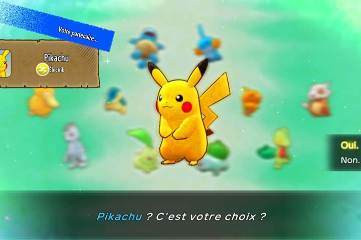 Comment choisir son starter sur Pokémon Donjon Mystère Équipe de secours DX ?