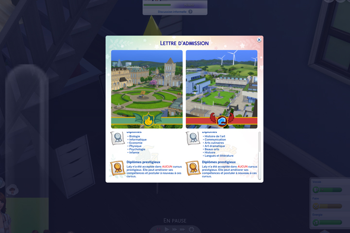 Sims 4 : Quelle université choisir entre Britechester et Foxbury à la Fac ?