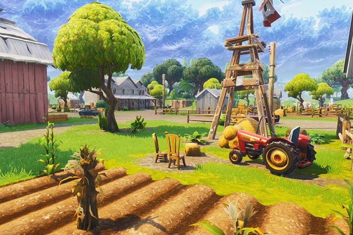 Défi : Terminer le parcours de chute libre au-dessus de Fatal Fields après avoir sauté du bus de combat