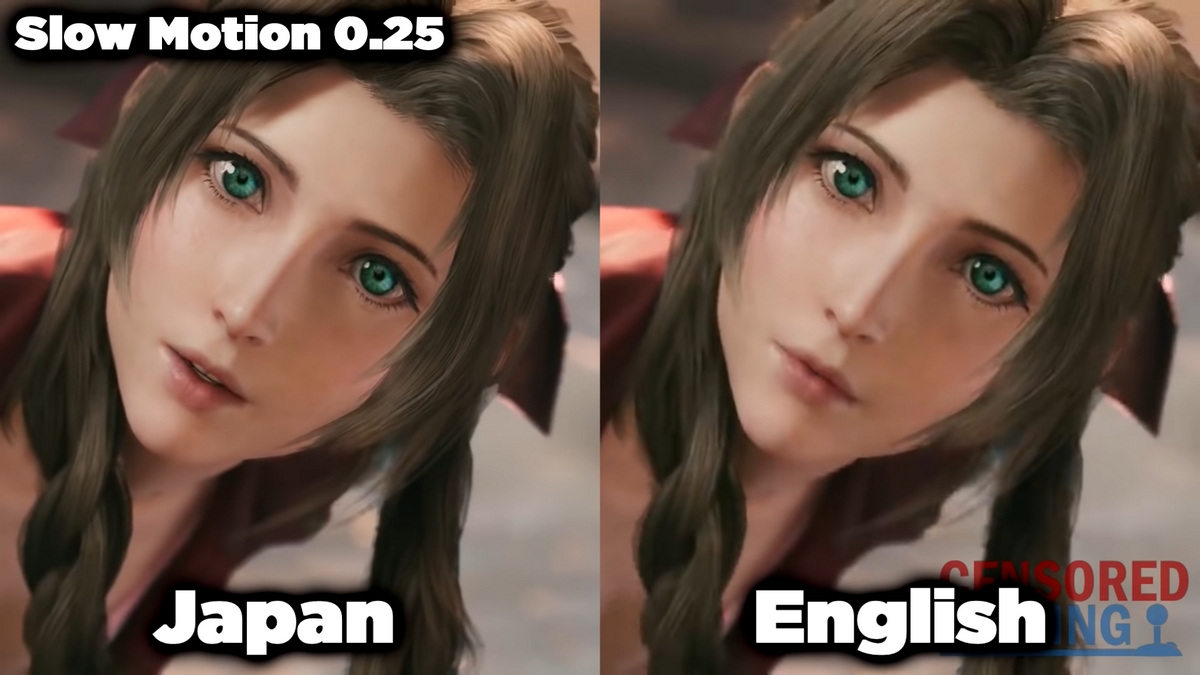 Comparaison de la version anglaise et japonaise de FF VII Remake