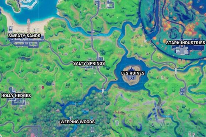 Fortnite : Visiter tous les lieux-dits en une seule partie, défi semaine 11, XP à gogo
