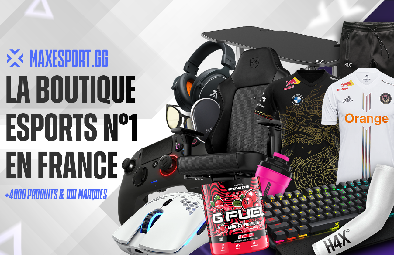 Trouvez les produits esport des joueurs professionnels sur MaxEsport.gg
