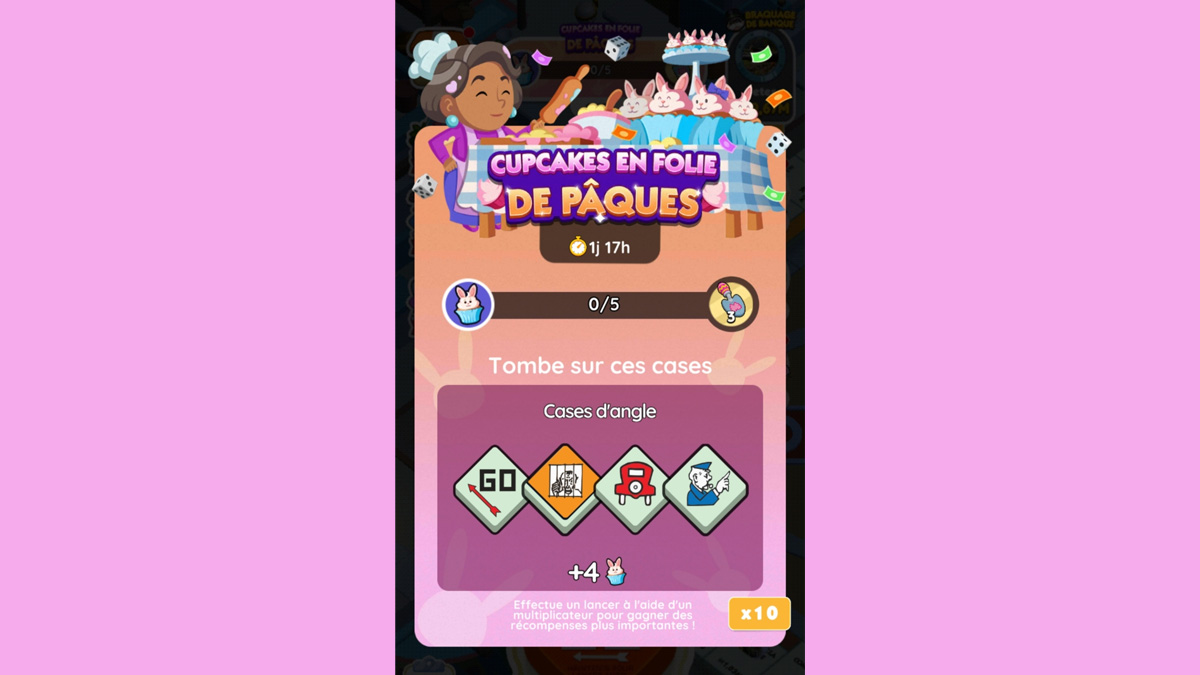 Cupcakes en folie de Pâques Monopoly GO, paliers, récompenses et durée pour l'événement de mars 2024