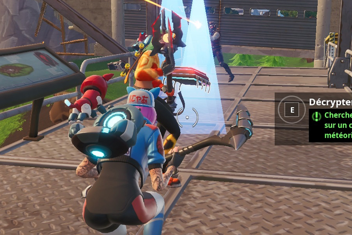 Fortnite : Puce 31 Décryptage, chercher à un point de vue sur un cratère de météorite, Défi