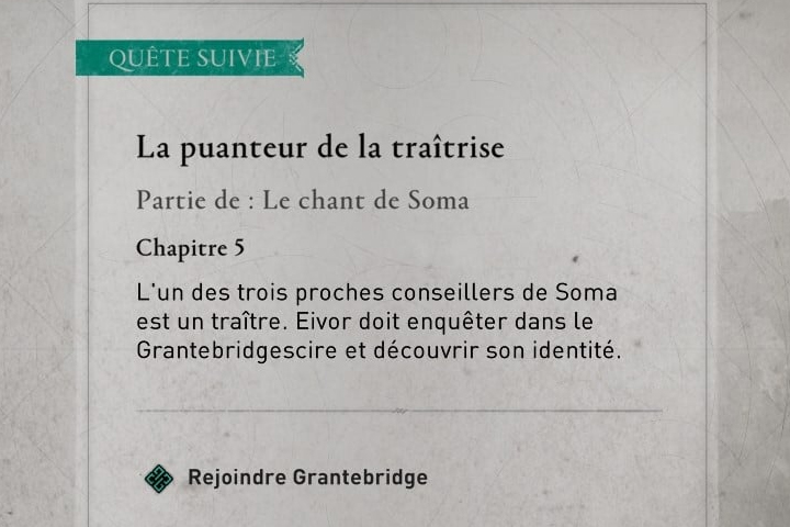 La puanteur de la traîtrise sur Assassin's Creed Valhalla