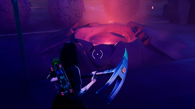 Défi : S'envoler avec un geyser corrompu dans les Détours sur Fortnite