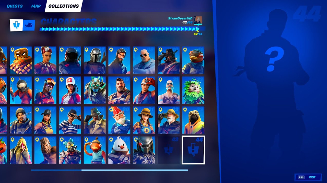 Les personnage 43 et 44 de Fortnite ne sont pas encore dans le jeu