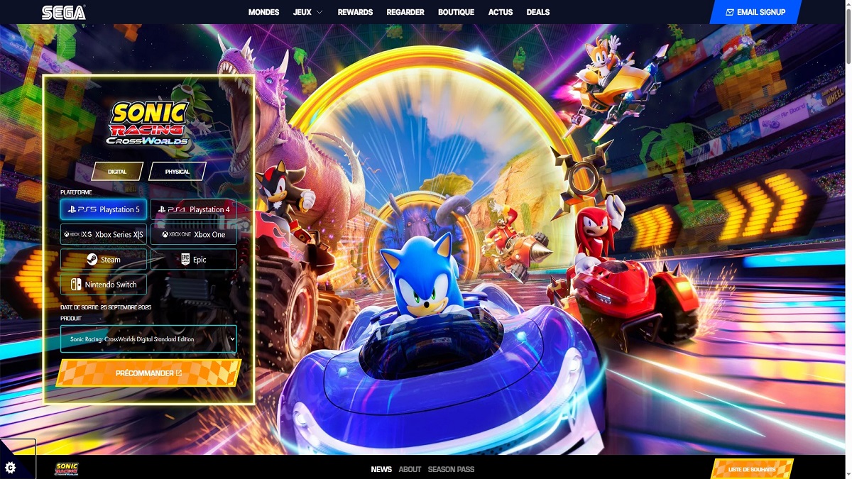 Sonic Racing CrossWorlds roster : qui seront les personnages à la sortie du jeu ? Il y en aura des payants !