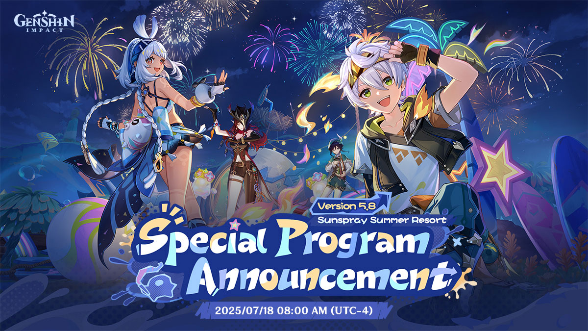 Genshin Impact 5.8 : Date et heure du programme spécial enfin dévoilées !