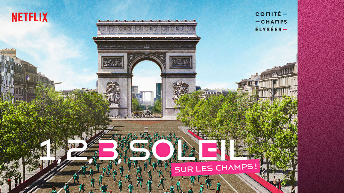 1,2,3 Soleil géant sur les Champs-Élysées : vous pouvez jouer avec Maghla, Inoxtag et Just Riadh pour la sortie de Squid Game !