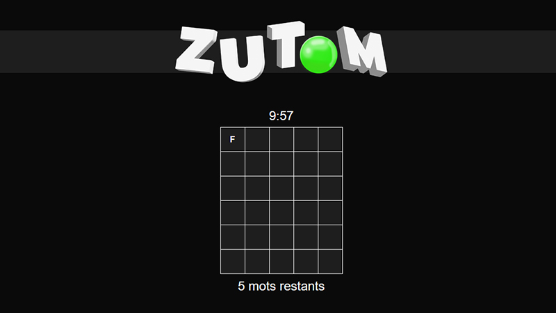 Zutom du 16 mars 2022, quelle est la Série du jour ?