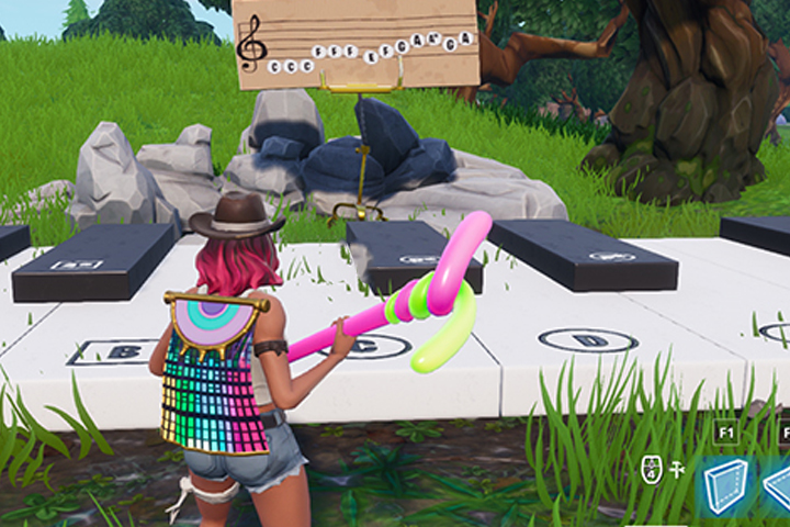 Fortnite : Jouer la partition sur les pianos près de Pleasant Park et Lonely Lodge, défi semaine 2 saison 7