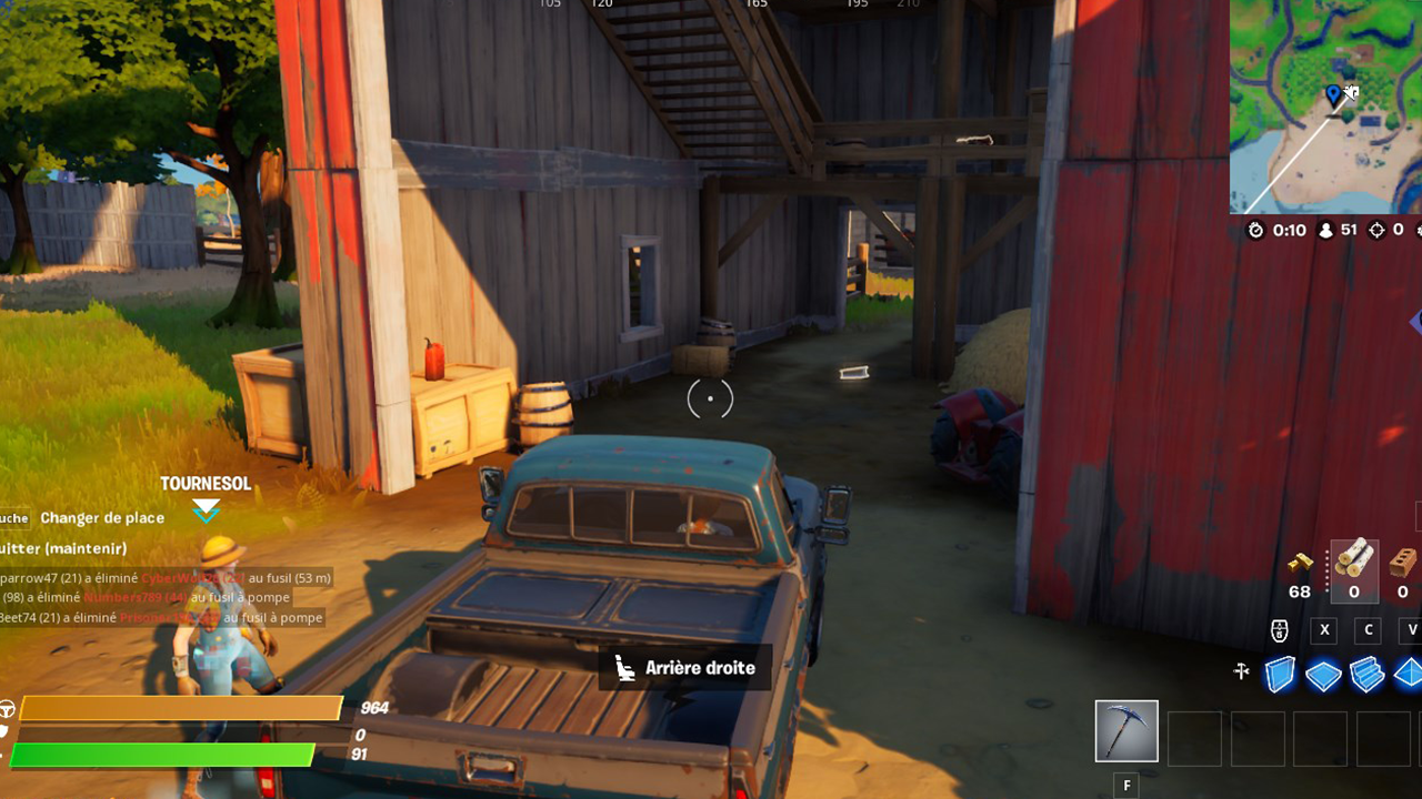 Défi : Livrer un pick-up à la ferme de Tournesol