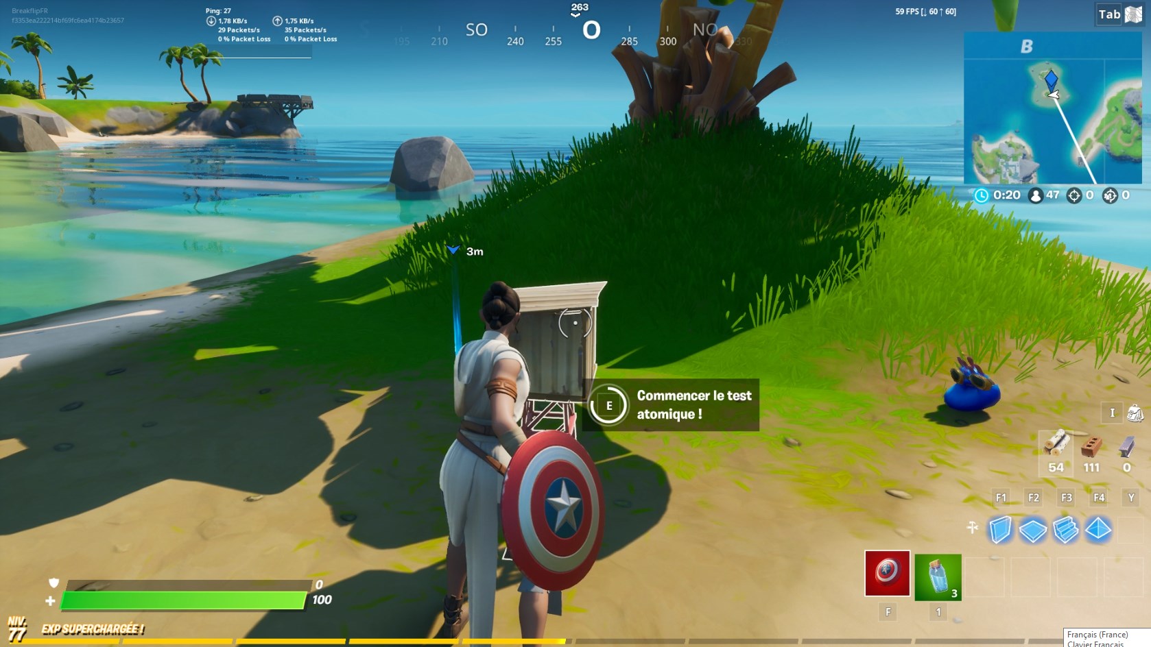 Fortnite : Copains du corail : l'ère nucléaire, défi