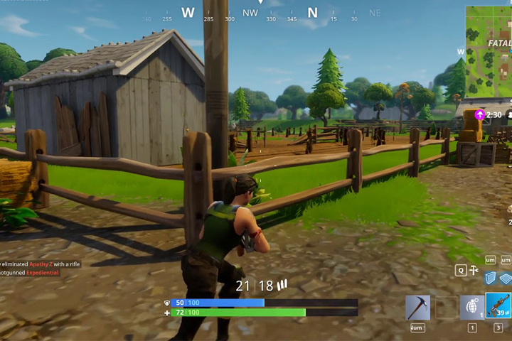 Fortnite : Coffres à Fatal Fields, fouiller
