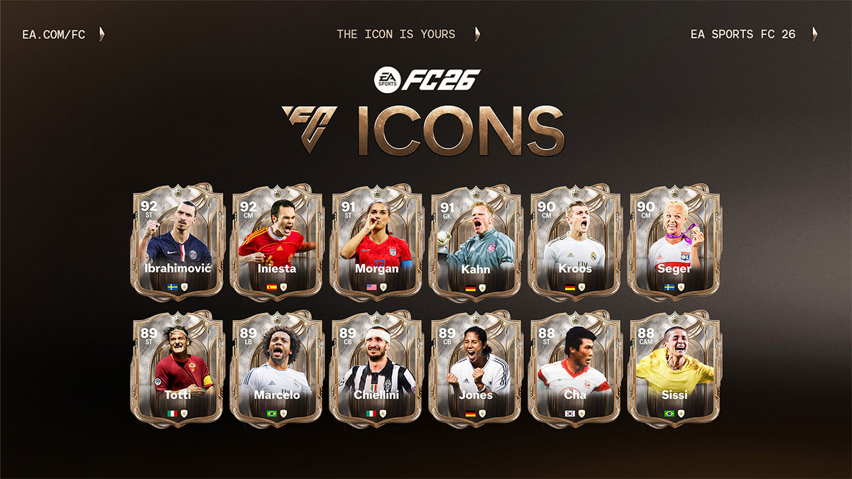 EA Sports FC 26 dévoile de nouvelles ICÔNES légendaires, dont Zlatan Ibrahimović et Alex Morgan