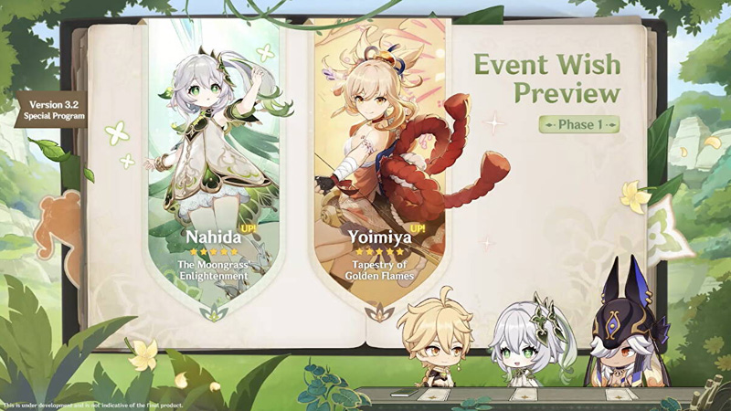 Quand sont disponibles les prochaines bannières du patch 3.2 sur Genshin Impact ?