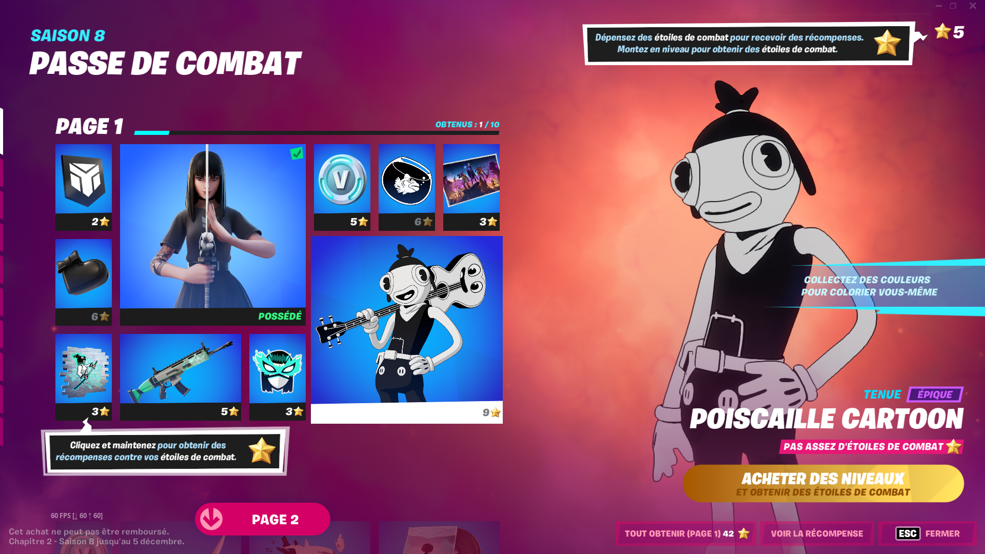 Comment avoir le skin Poiscaille Cartoon dans Fortnite ?