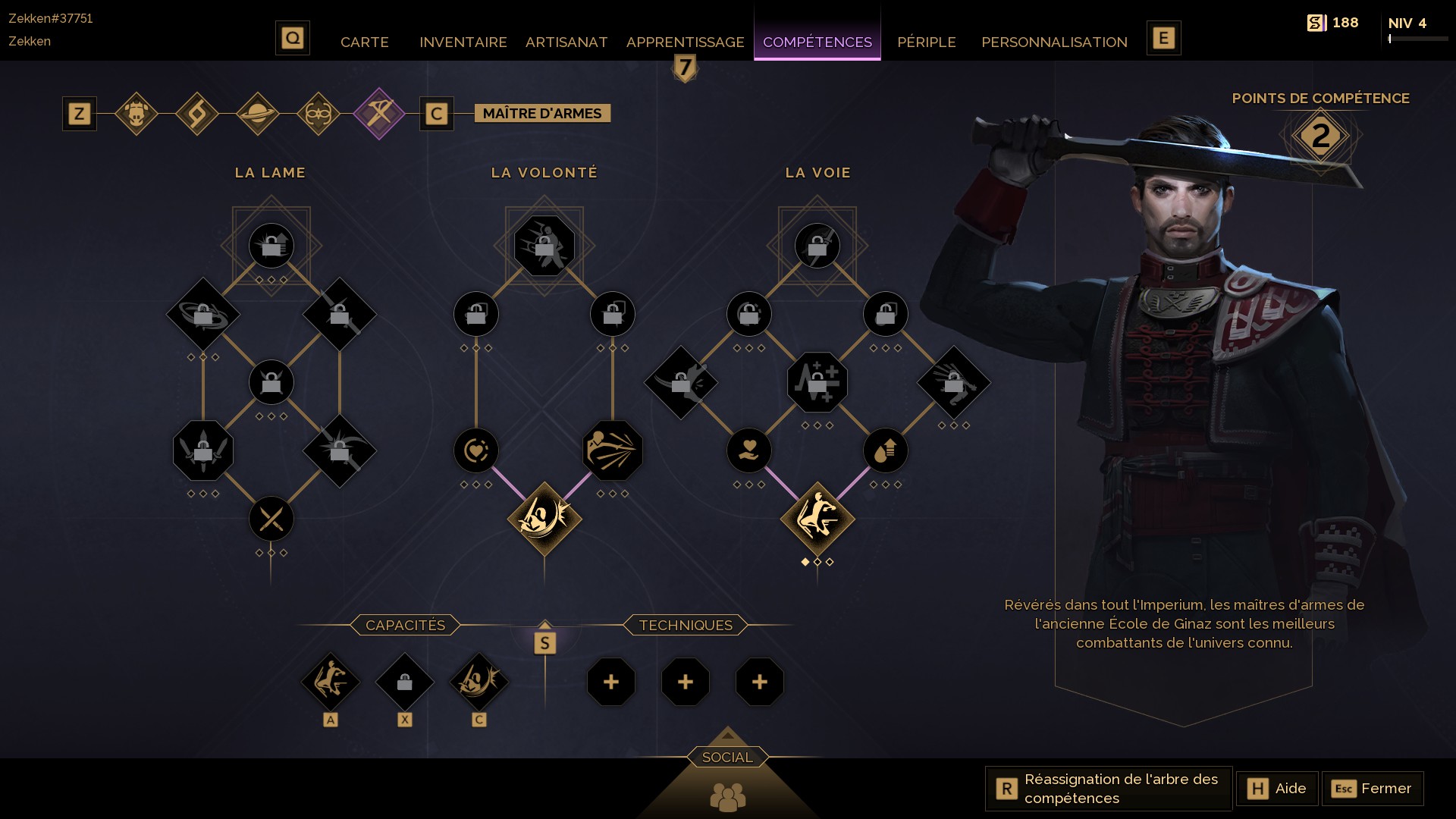 Build Maître d'armes sur Dune Awakening : quels sorts prendre dans l'arbre de compétences de la classe ?