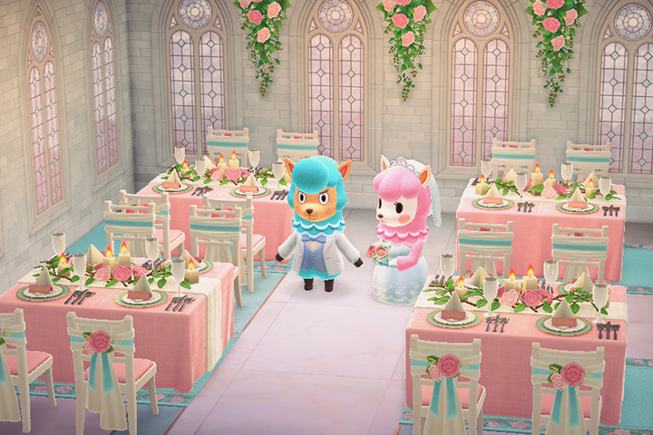 Saison des mariages avec Serge et Risette, récompenses et infos dans Animal Crossing : New Horizons