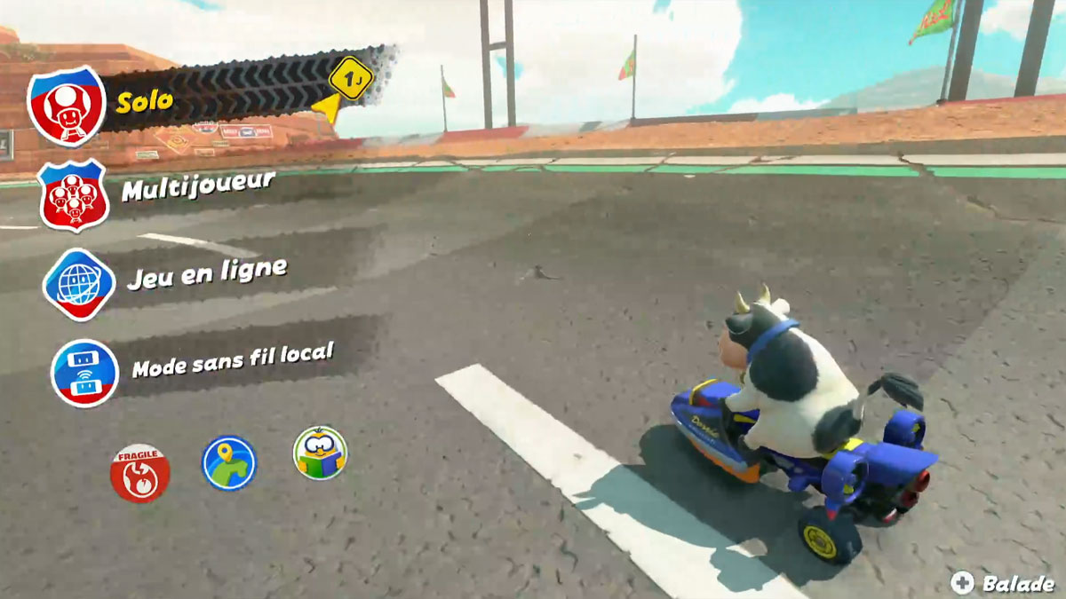 Comment jouer en mode balade dans le monde ouvert dans Mario Kart World ?