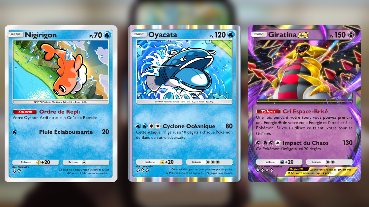 Deck Oyacata avec Giratina EX sur Pokémon TCG Pocket