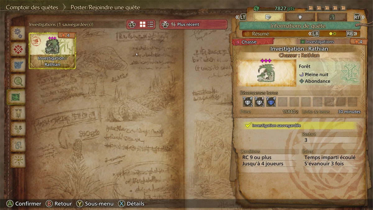 Investigations : comment les débloquer dans Monster Hunter Wilds ?