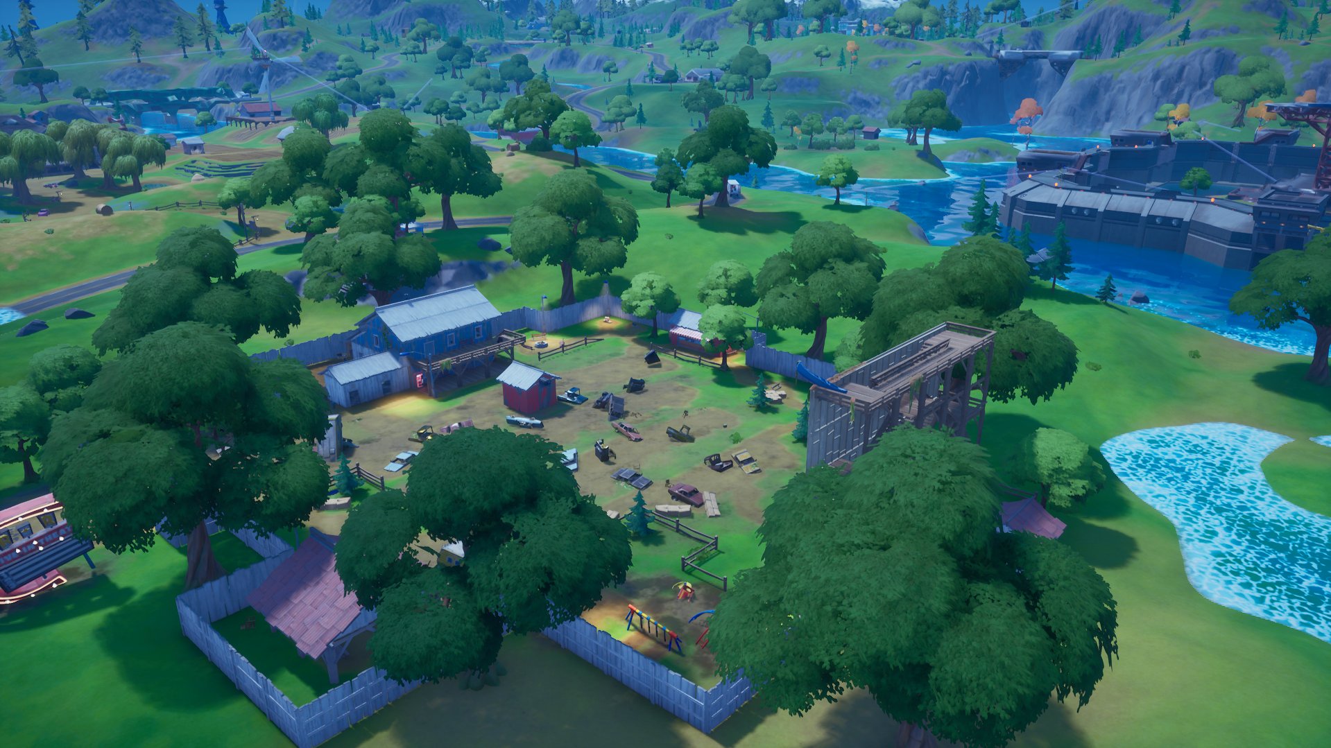 Fortnite : Nouvelle map le 11 juillet, le niveau de l'eau a baissé et on voit Risky Reels