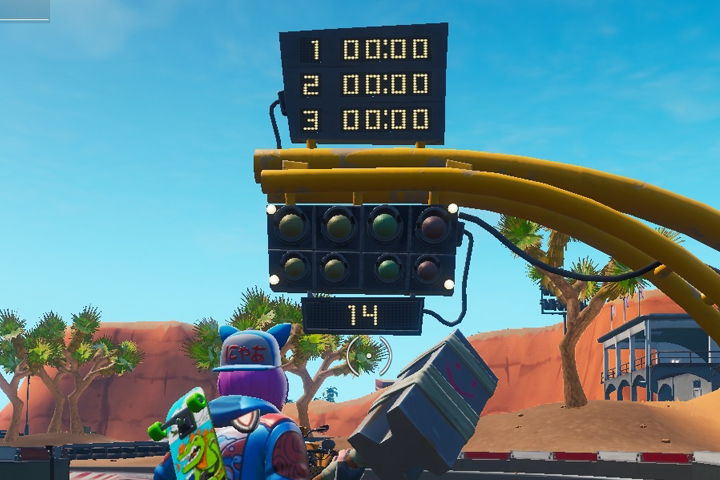 Fortnite : Compléter un tour sur un circuit dans le désert, défi semaine 5 saison 9