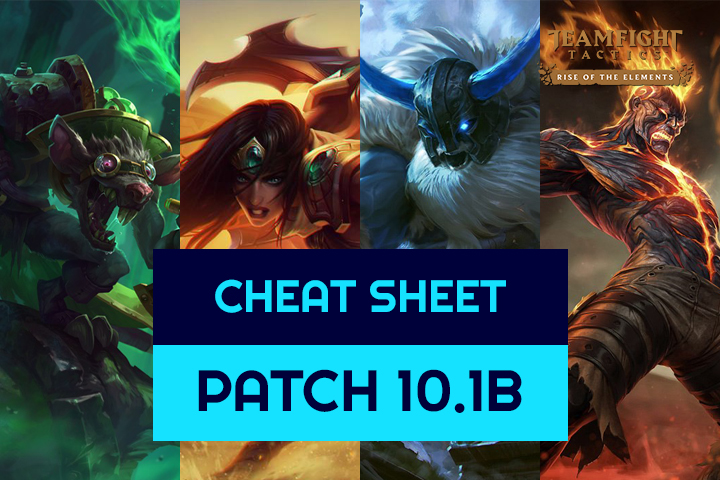 Le cheat sheet des meilleures compositions de TFT en 10.1b