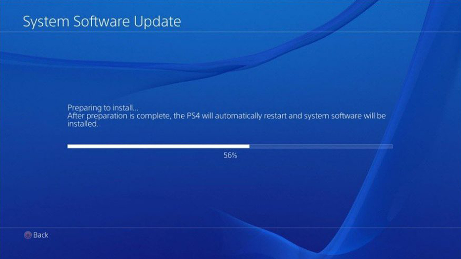 Pourquoi la copie du fichier de mise a jour PS4 est longue ?
