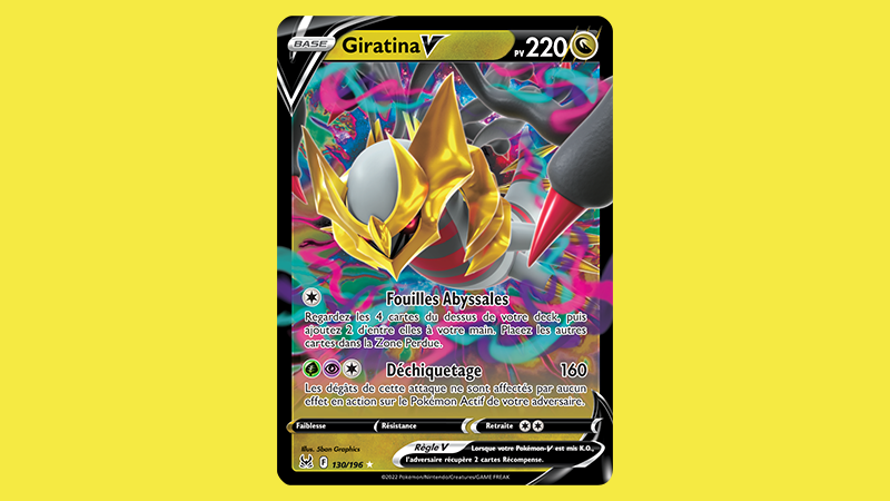 Découvrez Giratina-V, une des cartes de la prochaine extension Pokémon Épée et Bouclier